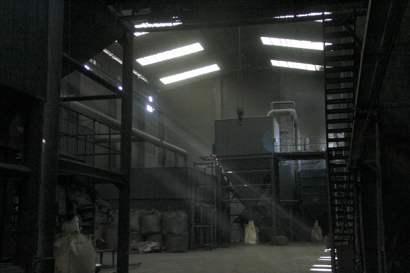 Automated carbon additive processing line
